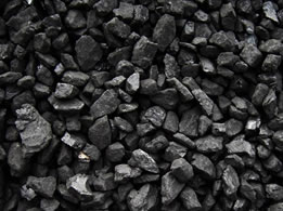 A pile of coal.
